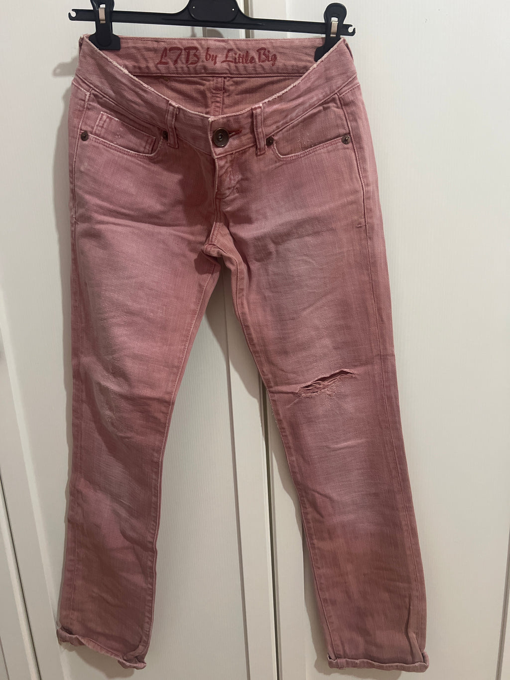 Jeans color rosa