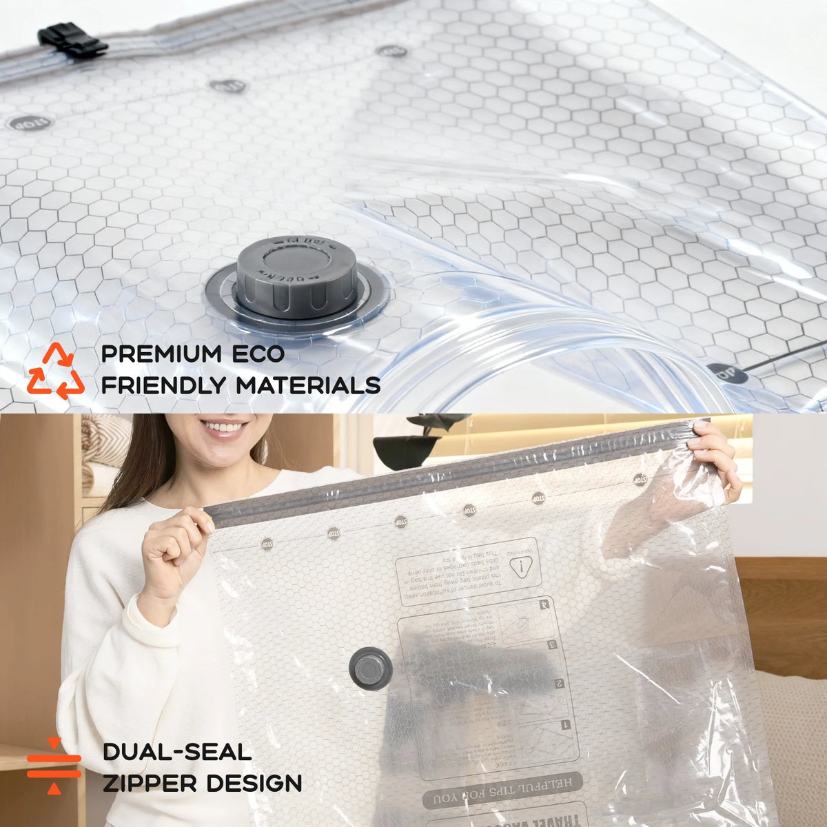 Nano Bag Set – Bolsas de vacío con bomba eléctrica