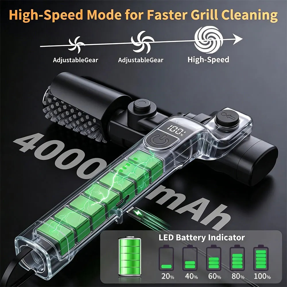 BrushPro – Cepillo eléctrico para parrilla y ahumador